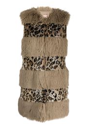 TWINSET animal-print faux-fur gilet - Toni neutri