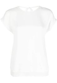 TWINSET V-back short-sleeved blouse - Bianco