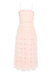 TWINSET ruffled-tulle midi dress - Rosa
