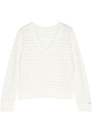 TWINSET open knit top - Bianco