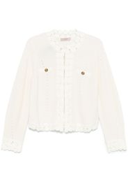 TWINSET Cardigan con pizzo guipure - Bianco