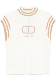 TWINSET Maglione con ricamo - Bianco