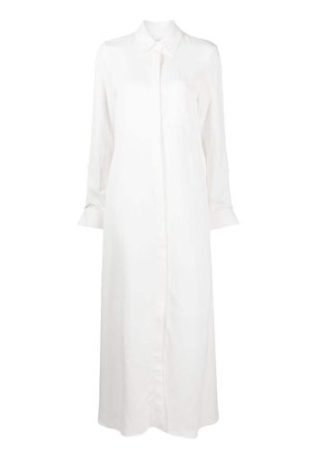 TWP long-sleeve maxi shirt dress - Bianco