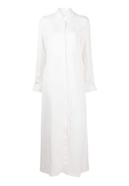 TWP long-sleeve maxi shirt dress - Bianco