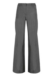 TWP high-waisted flared wool trousers - Grigio