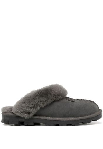 UGG Slippers Coquette con bordo in pelliccia - Grigio