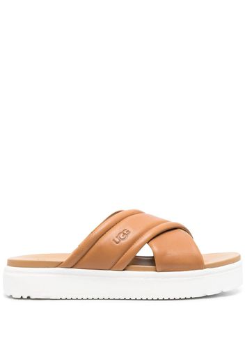 UGG Zayne crossband slides - Marrone