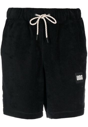 UGG logo-print cotton shorts - Nero