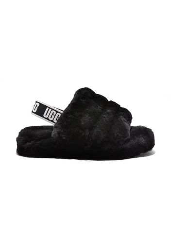 UGG Kids Sandali slides Fluffy yeah - Nero