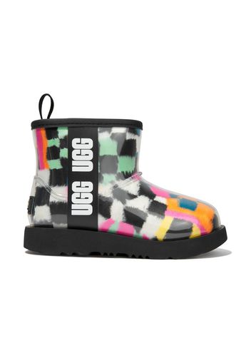 UGG Kids Classic Clear Mini checks boots - BLKM