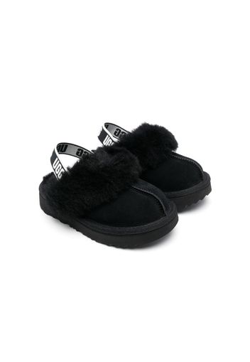 UGG Kids Toddlers Funkette slippers - Nero