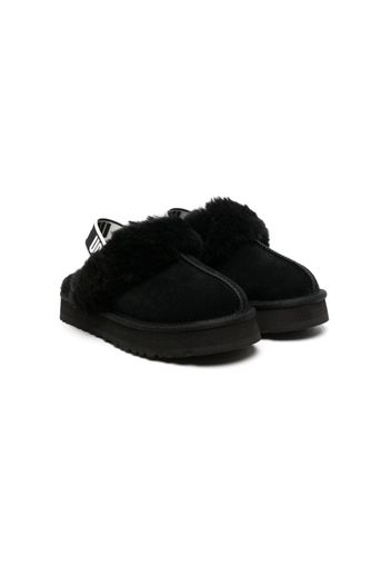 UGG Kids Funkette shearling slippers - Nero