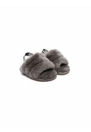 UGG Kids logo-slingback sandals set - Grigio