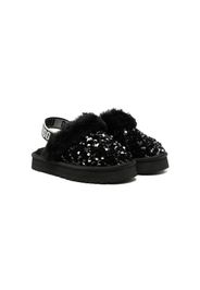 UGG Kids Funkette sequin-embellished slippers - Nero