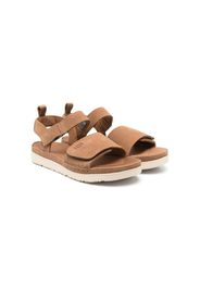 UGG Kids calf suede slingback sandals - Marrone