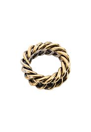 Ugo Cacciatori Anello Interlocking - GOLD+SILVER ARG: 20GRS