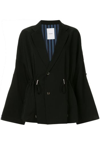 drawstring oversize blazer