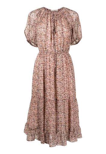 Ulla Johnson Berenice floral-print silk dress - GARDENIA