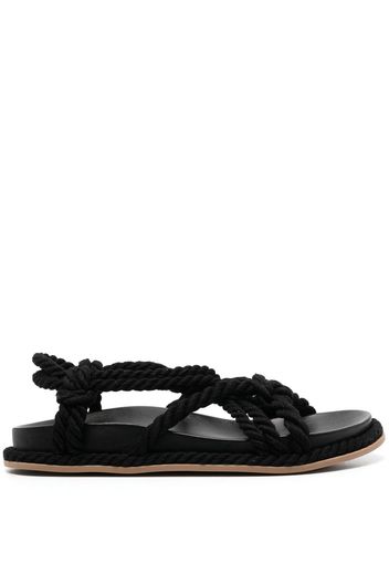 Ulla Johnson Suri twisted rope sandals - Nero