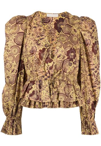 Ulla Johnson Blusa a fiori Ren - AMBER