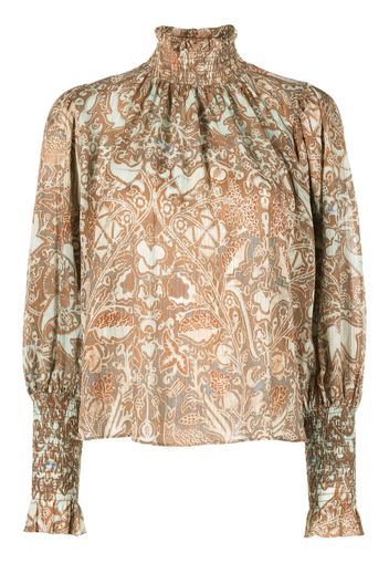 Ulla Johnson floral-print blouse - Toni neutri