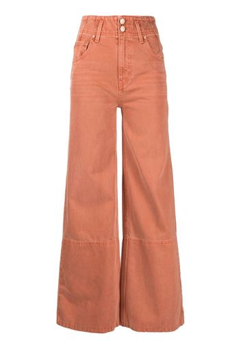 Ulla Johnson high-rise wide-leg jeans - Arancione