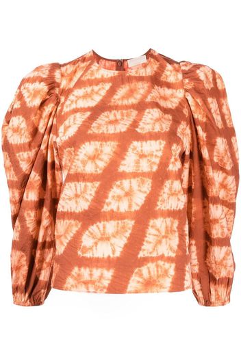 Ulla Johnson Blusa con maniche a palloncino Eliza - Arancione