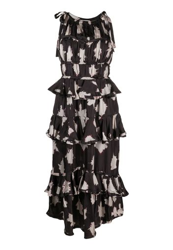 Ulla Johnson Serafina floral silk gown - Nero