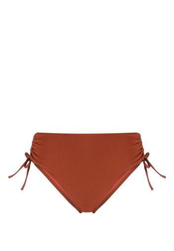 Ulla Johnson Slip bikini Lyria con ruches - Marrone