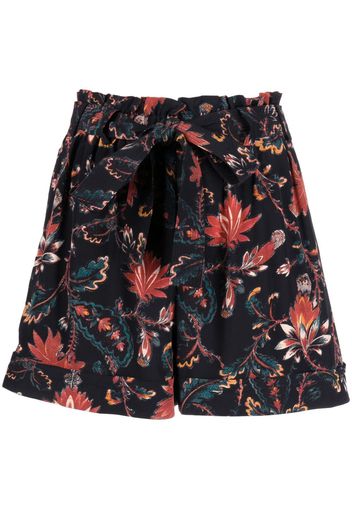 Ulla Johnson Shorts a fiori - Nero