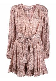 Ulla Johnson floral silk mini dress - Toni neutri