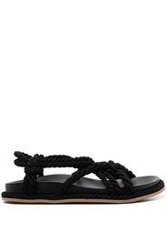 Ulla Johnson Suri twisted rope sandals - Nero