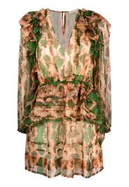 Ulla Johnson Adelaide abstract-print silk minidress - Verde