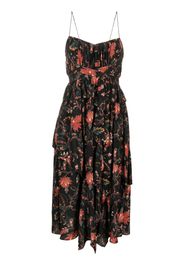 Ulla Johnson Renata Obsidian-print silk dress - Nero