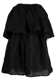 Ulla Johnson Oui floral-jacquard strapless minidress - NOR NOIR