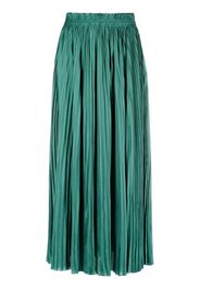 Ulla Johnson pleated satin midi skirt - Verde
