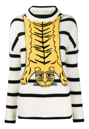 tiger jacquard jumper