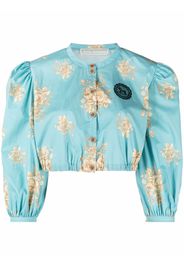 Ulyana Sergeenko Blusa a fiori