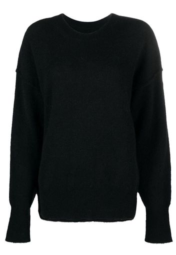 Uma Wang knitted crew neck jumper - Nero