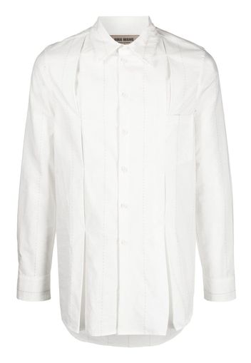 Uma Wang button-up pleated shirt - Bianco