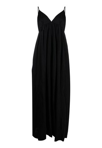 Uma Wang V-neck empire-line maxi dress - Nero