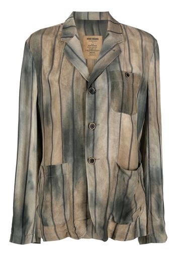 Uma Wang tie-dye button-up blazer - Toni neutri