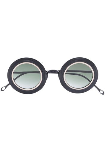 Uma Wang round-frame gradient sunglasses - Grigio