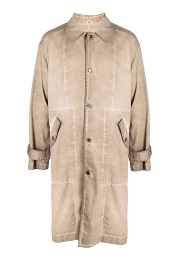 Uma Wang single-breasted button-fastening coat - Marrone