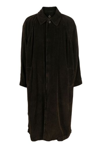 Uma Wang single-breasted cotton coat - Marrone