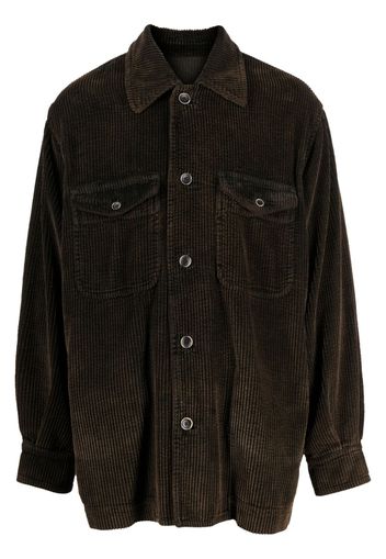 Uma Wang corduroy button-up shirt jacket - Marrone