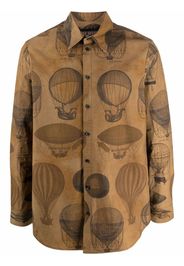 Uma Wang balloon-print shirt - Marrone