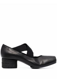 Uma Wang square toe elasticated pumps - Nero