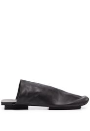 Uma Wang Mules con punta quadrata - Nero