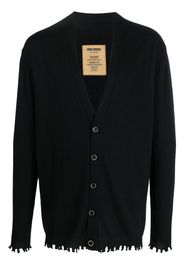 Uma Wang V-neck knitted cashmere cardigan - Nero